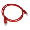 Patch kabel U/UTP kat 6 PVC 1,0 m rdeč ALANTEC