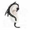Uhani The Dragons Lure - Črna - ALCHEMY GOTHIC - E274B