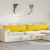 Jastučići za sofu 2 pcs Svijetlo žuta 145 x 40 cm tkanina