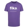 Mister Tee Majica Fika lila/bela