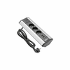 GTV Utičnica ugaona 4xkonektor, 2xUSB 1.5m alu AEPBKT3S2U80
