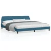 Okvir za krevet Dover plavi 200x200 cm baršunasti