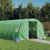 Staklenik s čeličnim okvirom zeleni 48 m2 16 x 3 x 2 m