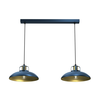 Luster na sajli FELIX 2xE27/60W/230V, plave boje