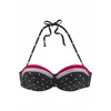 LASCANA Bikini zgornji del Monroe, črna