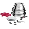 Tefal - 15-delni komplet posode INGENIO COOK iz nerjavečega jekla