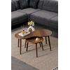 Hanah Home Set klub stolova Marlo, 2 komada, Boja oraha