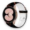 Infostyle Silikonski pašček Halloween za Samsung Galaxy Watch 5/4 (40/44 mm)/ 3 (41mm)/Active 2 (40/44mm) Črna/Netopirji