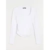 Sinsay - Bluza sa ukrasnim nabiranjem - belo