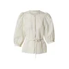 sessun Bluza ecru/temno siva