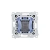 Dvopolno stikalo Simon 54 (modul) 16AX 250V vijačni priključki mat črna DW2A.01/49