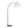 Nordlux - Stojeća lampa DICTE 1xE27/60W/230V crna/bela