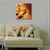 Opviq MDF Zidni sat 40x40cm Šareni