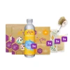 BajaBee Home Eco Set Premium | Vrećica od pčelinjeg voska XL 1 kom + Omoti od pčelinjeg voska 4 kom + 3 x Trake za pranje rublja za 48 pranja + 3 x Parfem za rublje 250 ml + Kućni pomagači 3 kom