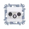 Vtičnica za anteno R-TV-SAT, terminal/terminal, za prehodno vtičnico (