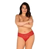 Ženske hlačke Obsessive prevelike rdeča (Blossmina panties) 6XL