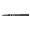 Roler, 0,3 mm, ostra konica, s pokrovčkom, PILOT Hi-Tecpoint V5, črne barve