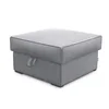 Taburet SMART COSARO XL s shranjevalnim prostorom 71x71 cm, svetlo siv