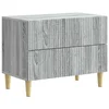 vidaXL vidaXL Nočna omarica Siva Sonoma 62 x 34,5 x 48 cm Inženirski les, (5000209665)
