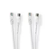 Nedis Kombiniran RF kabel + UTP CAT 6 kabel 5m