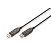 Digitus DisplayPort AOC hibridni priključni kabel M/M, 10 m, UHD 8K@60Hz, CE, zlat, bl