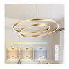Brilagi-LED prigušiva viseća lampa na sajli TWISTER LED/75W/230V, prečnik 70 cm, zlatna + daljinski upravljač