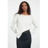 Trendyol Stone Wool Boat Neck Basic Knitwear Sweater