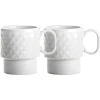 sagaform Coffee & More 2-delni set skodelic za kavo - White