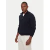 Barbour Pulover Half Zip MKN1074NY91 Mornarsko modra Regular Fit