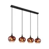 Globo 15548-4HG - Luster na sajli MAXY 4xE27/40W/230V u bakarnoj boji