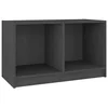 Vidaxl TV omarica siva 70x33x42 cm trdna borovina