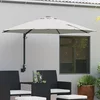 vidaXL Prostoročni senčnik Pesek Poliester, Aluminij Velik Zložljiv