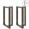 Noge za barski stol T-oblika 2 kom Crne 60x35x(90-91) cm Čelik