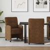 vidaXL Jedilni stoli 2 pcs Rjava 57 x 67 x 95 cm Umetno semiš usnje