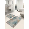 Modre/sive kopalniške preproge v kompletu 2 ks 60x100 cm – Mila Home
