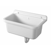 Stenski umivalnik, 50 x34cm, plastičen, bel - Bela - 24 - 34.00 - Polipropilen - Aqualine - 55.00 - Klasičen - 55x21x34 cm