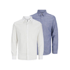 JACK & JONES Set muških košulja 12278074, 2 komada, Bela i plava