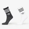 Nogavice adidas 3-Stripes Glitter Crew Socks 2-Pack Black/ Lucid Red/ Lucid Blue S