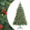 Umjetno božićno drvce S LED lampica Zelena 240 cm PVC i metal