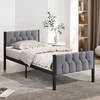 Hanah Home Ram za krevet Stil, 90x200 cm,Sivi