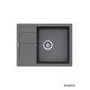 Schock Granitna ugradna sudopera Ronda D-100L, 65x50cm, Siva