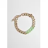 Colorful Base Bracelet - Gold Color/Neon Green