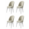 HANAH HOME Set 4 stolice Ritim Cream White