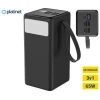 Power bank 60000 mAh 65W PD 4xUSB-A + 2xUSB-C sa LED svetiljkom i USB-C kablom 1 m