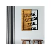 Wallity Dekorativni drveni zidni ukras Think Outside The Box