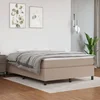 Okvir za krevet s oprugom boja cappuccina 140x190 cm od umjetne kože
