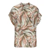 LASCANA Bluza  kostanj rjava / oliva / temno zelena / off-bela