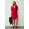 Medicine oversize obleka z lanom