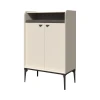Jela Vitrina Soffy V80-2K/SF, 80x124x42cm, Prljavo bela
