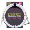 Ernie Ball 6049 10/3m Straight/Angle Instrument Cable - White beli instrumentalni kabel